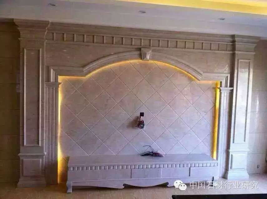 人造石材電視背景墻